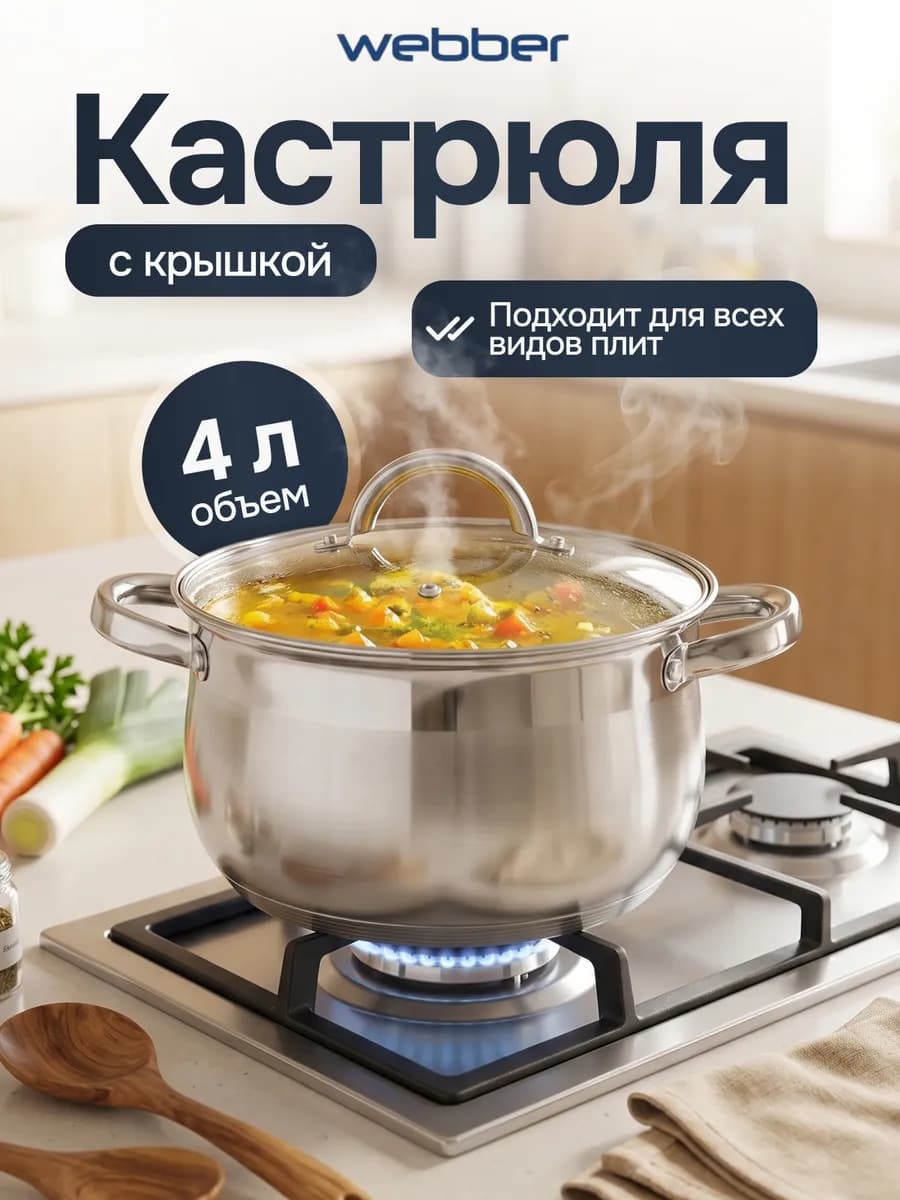 Кастрюля BE-145 2 4,0л