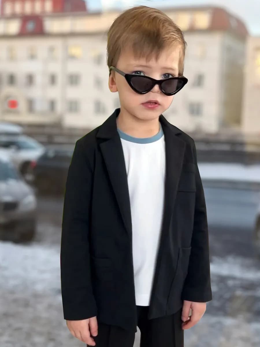 Жакет классический трикотажный на утренник