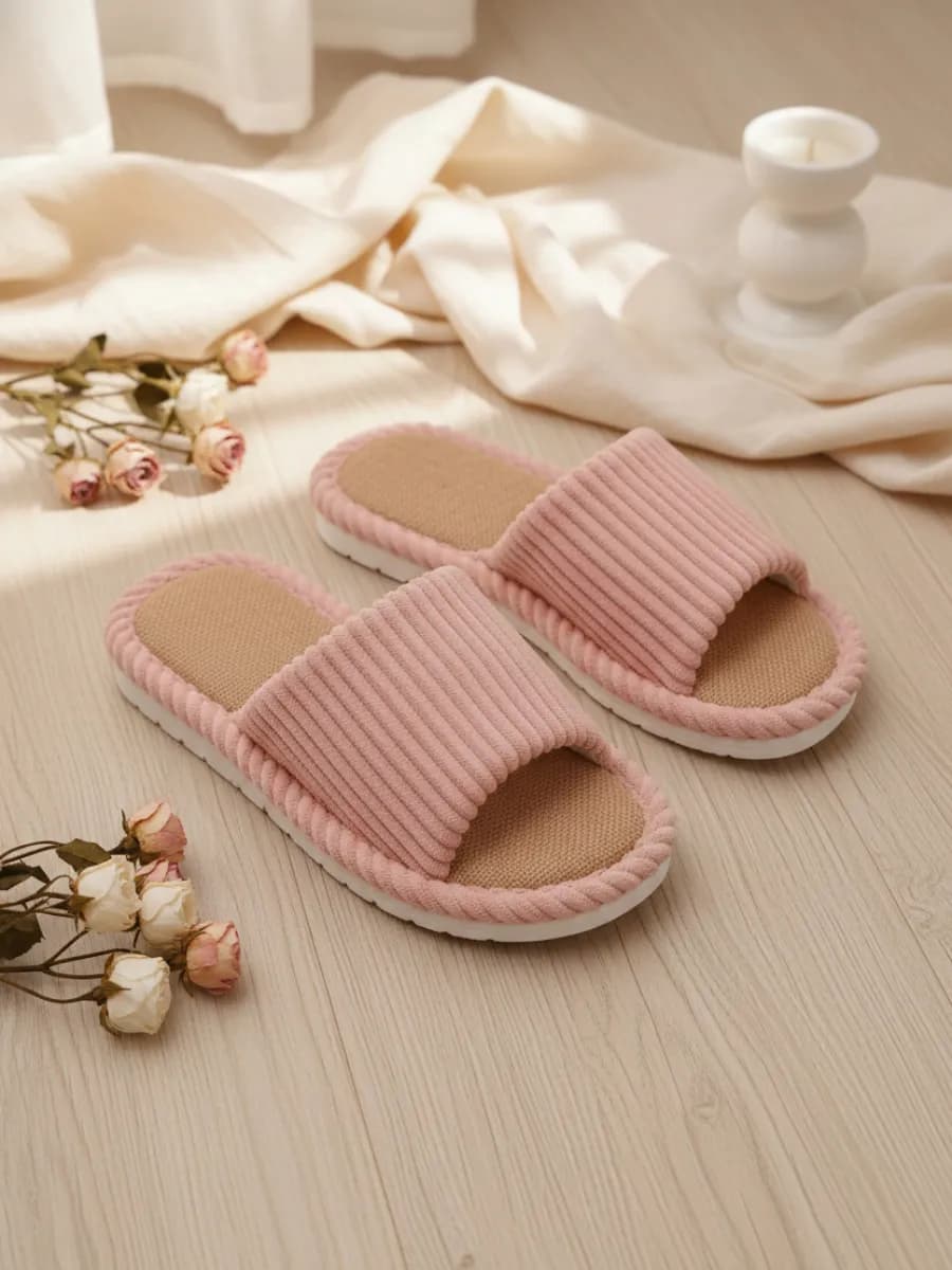 Тапочки домашние открытые - фото 1