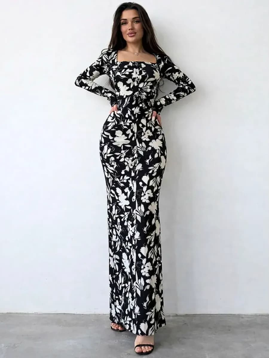 Платье в пол праздничное