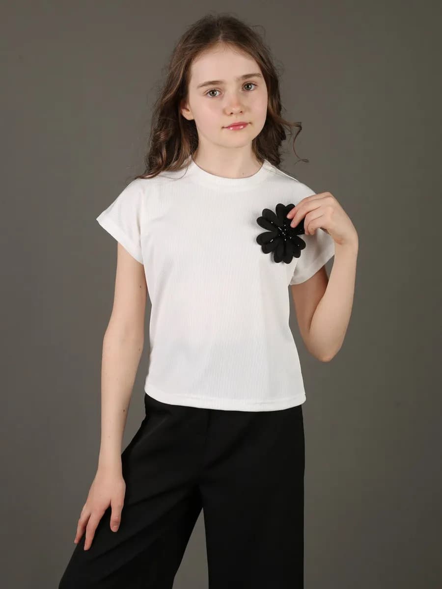 Футболка белая подростковая