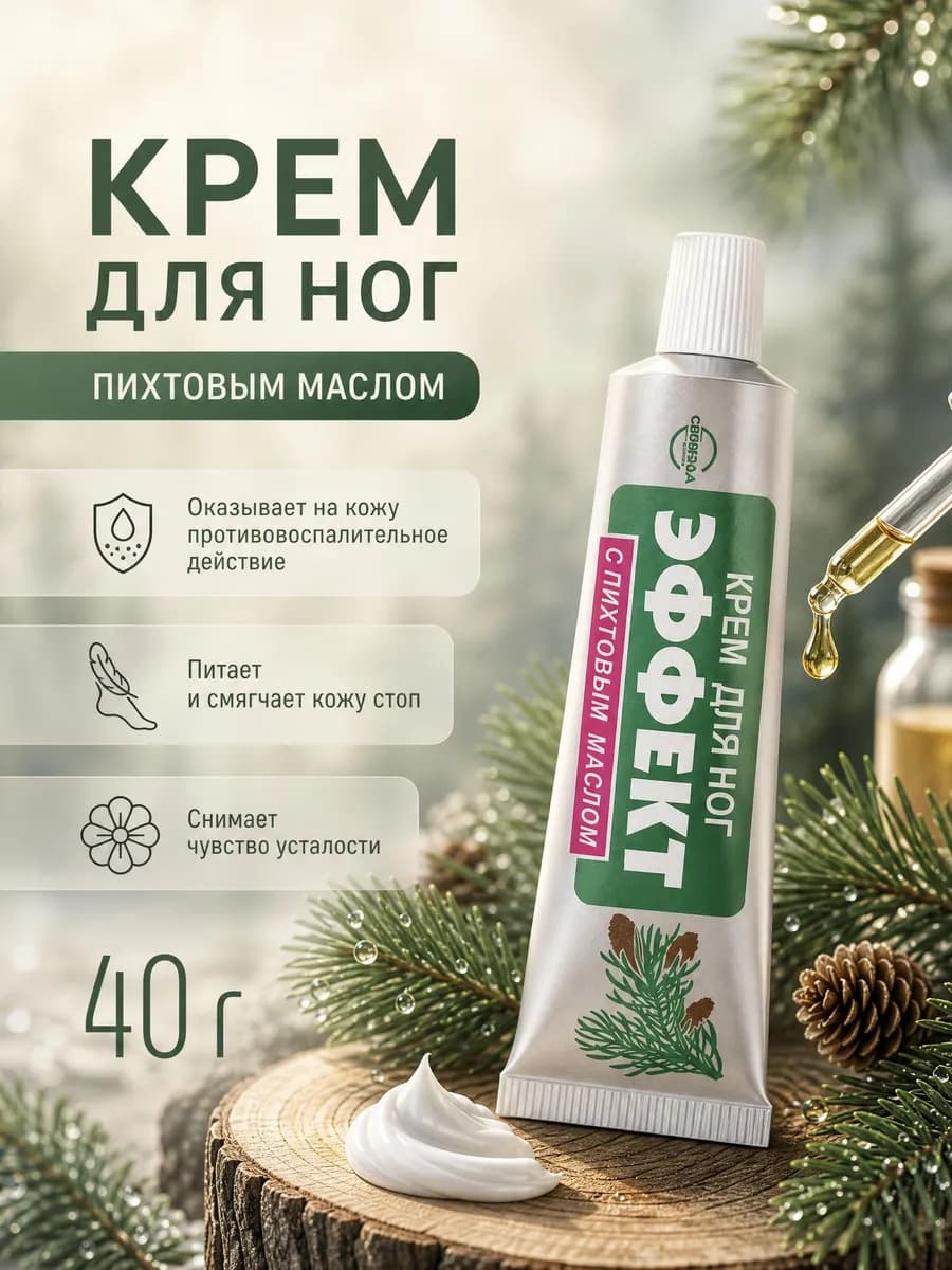 Крем для ног с пихтовым маслом 40г