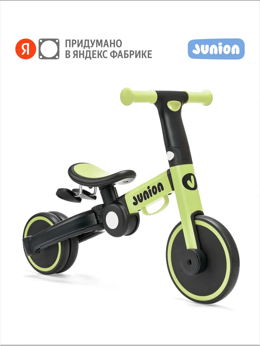 Детский беговел-трансформер 3 в 1 Buzzi, зеленый