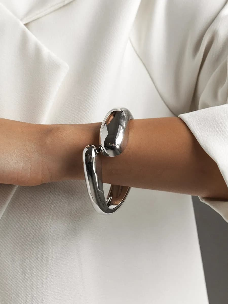 Браслет манжета широкий бижутерия