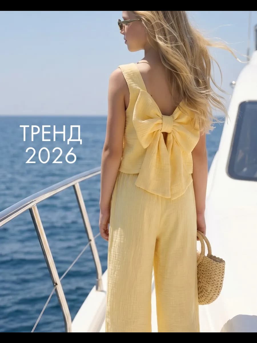 Костюм летний легкий брюки и топ
