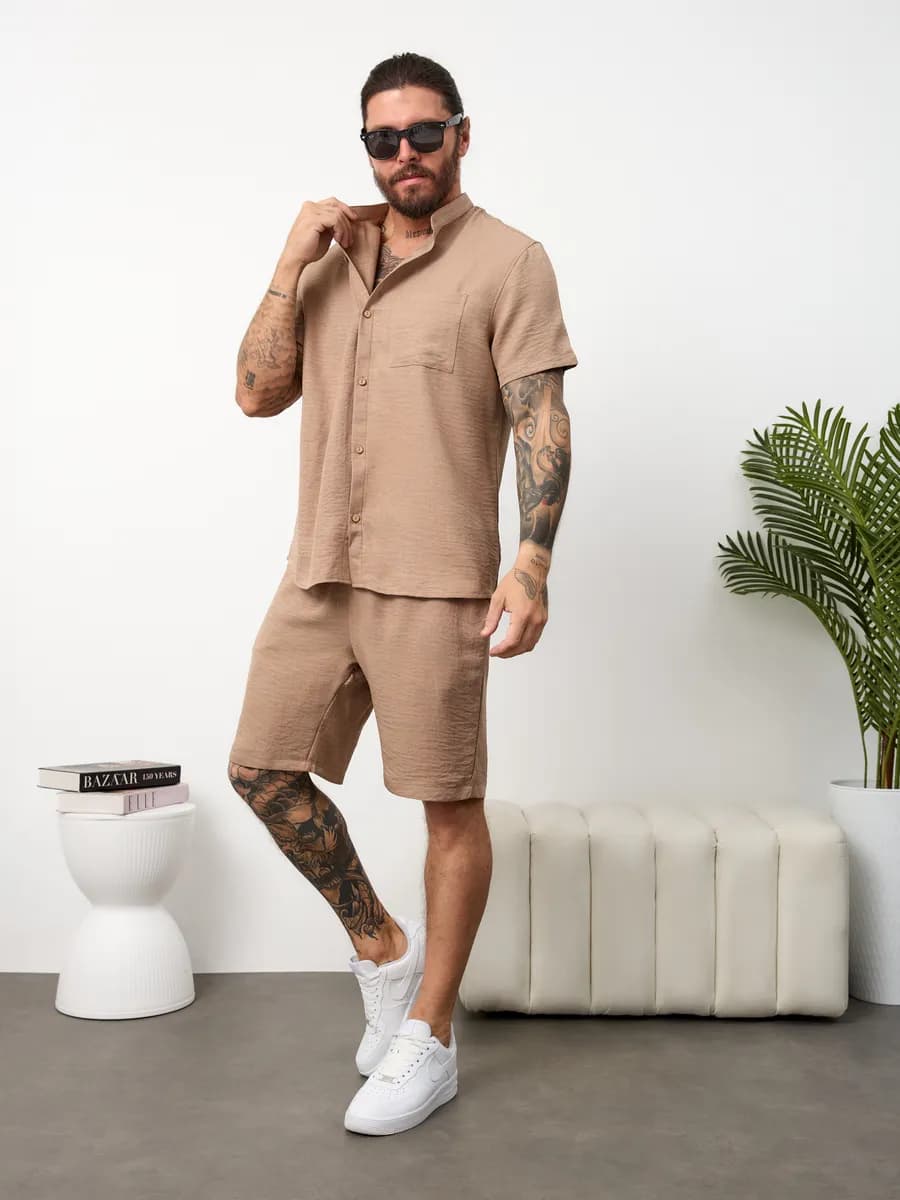 Костюм летний рубашка с шортами