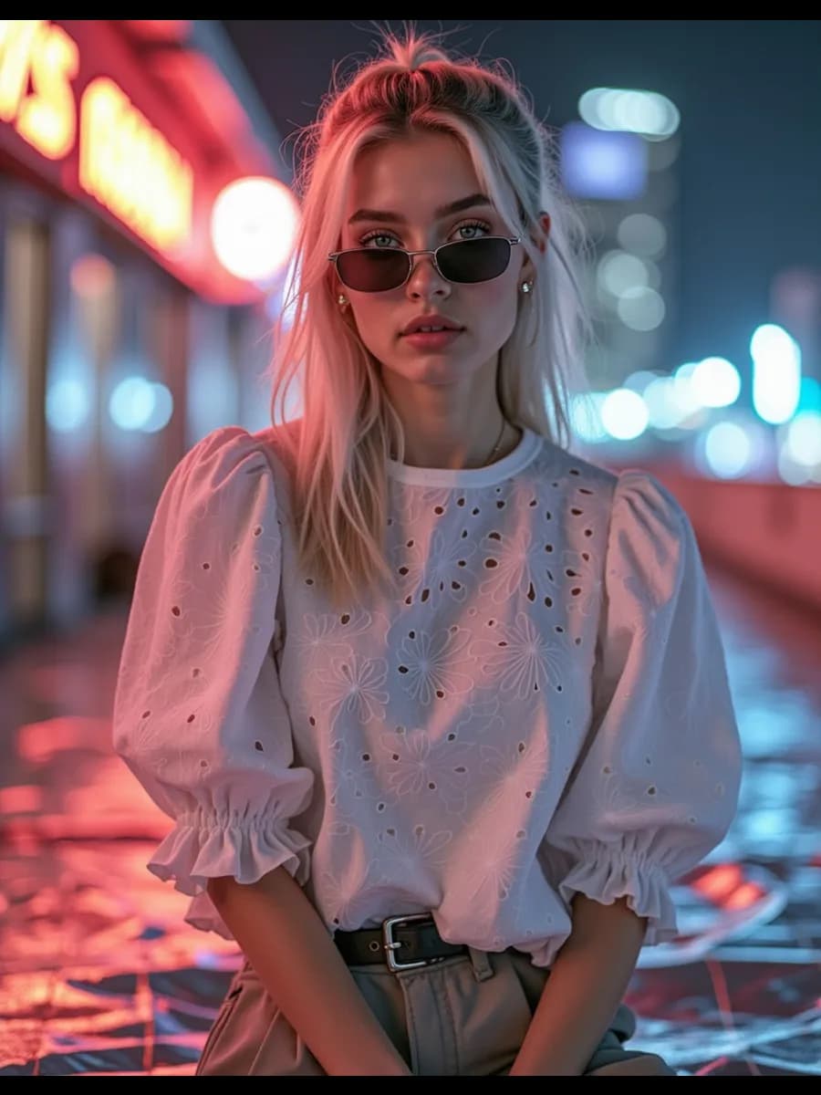 Блузка женская летняя с коротким рукавом