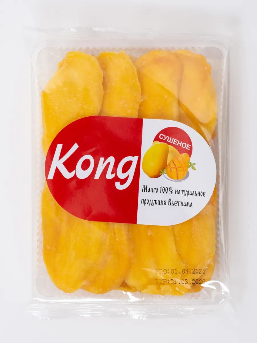 Манго Сушеное 500гр Конг, здоровый перекус 500гр