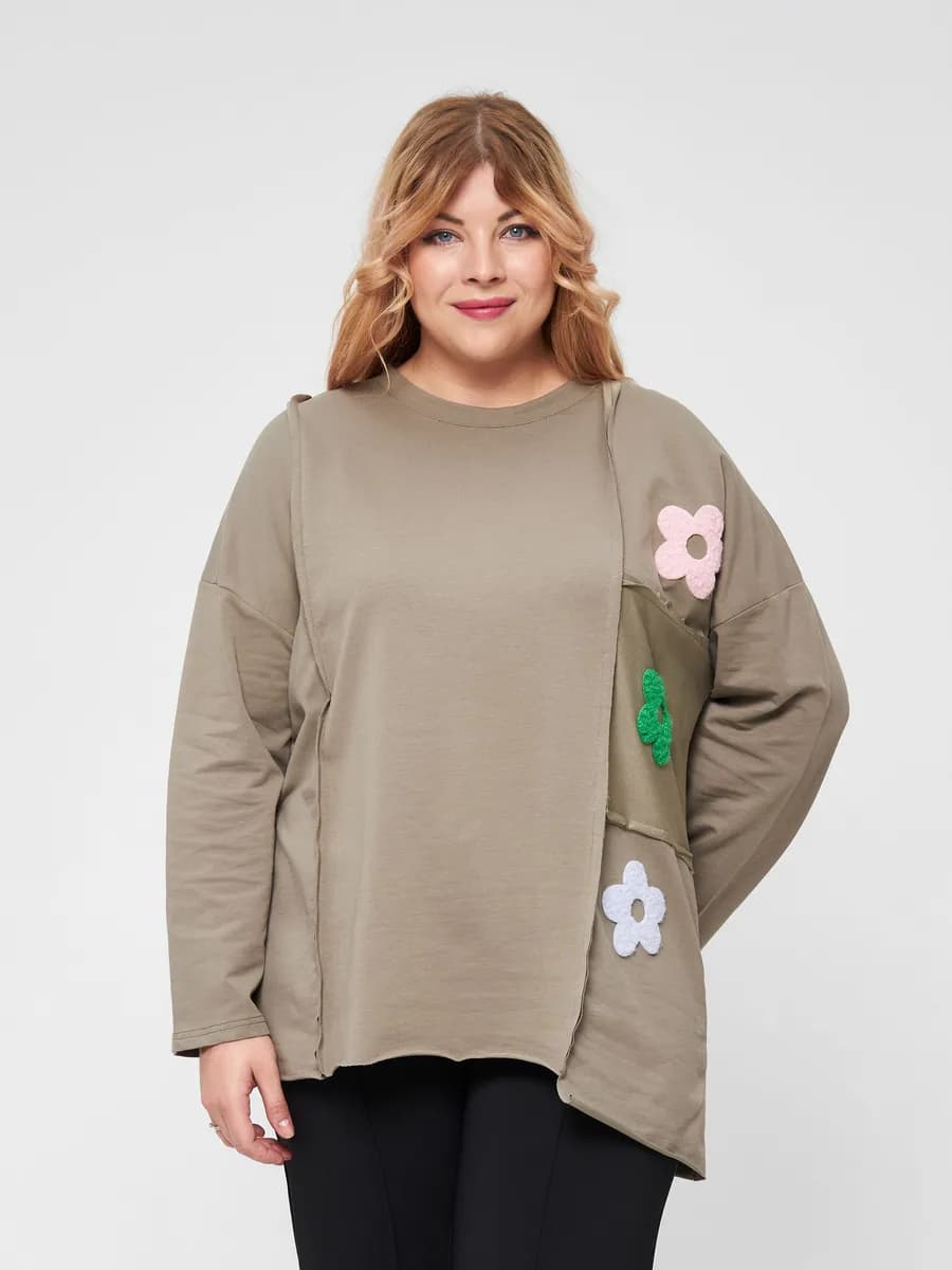 Лонгслив большие размеры кофта нарядная