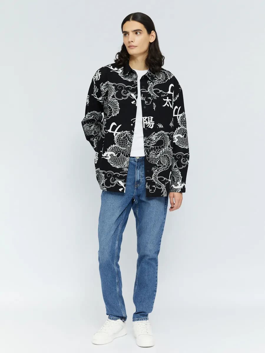 Мужские джинсы фасона Slim из хлопка