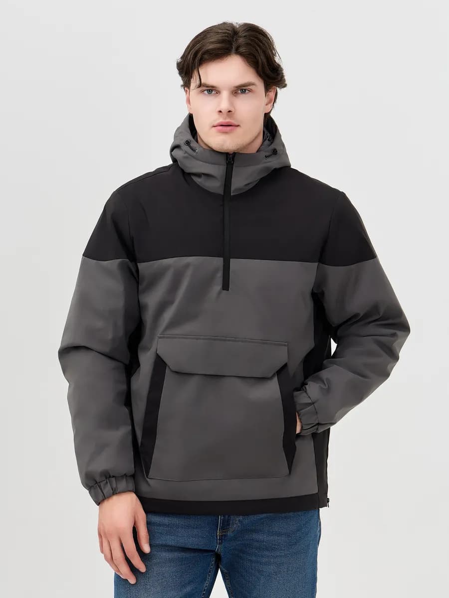 Анорак куртка демисезонная с капюшоном - фото 1