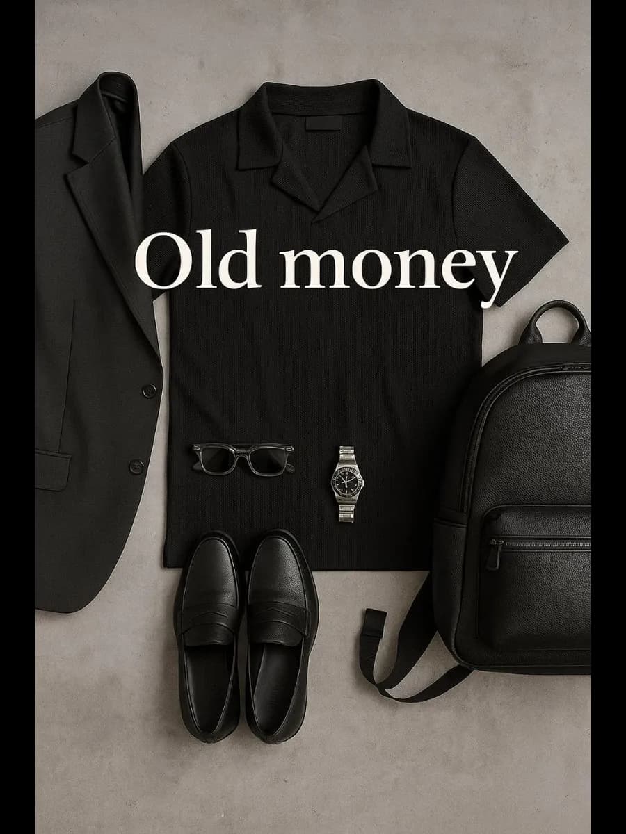 Футболка поло оверсайз с коротким рукавом old money