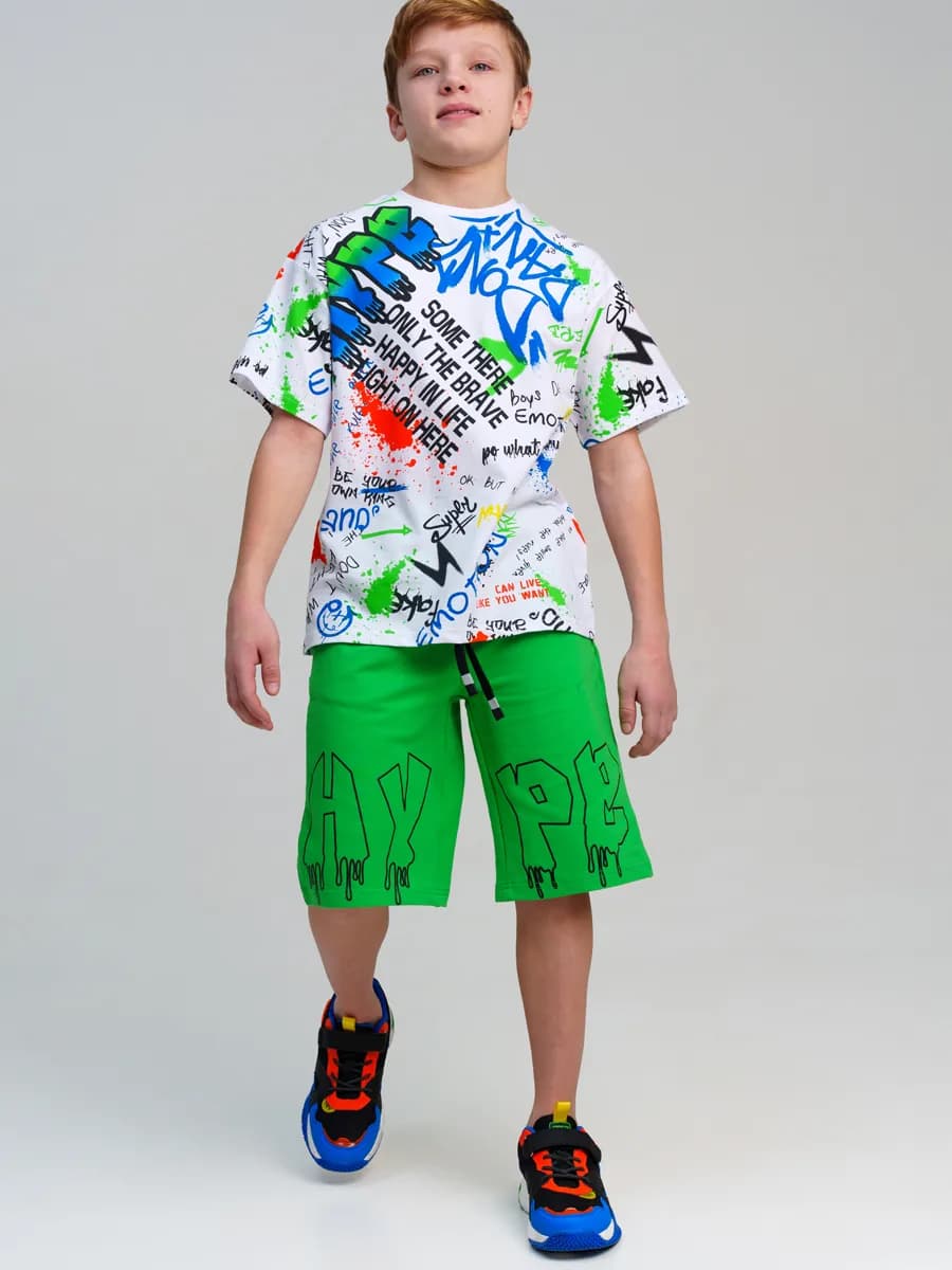 Шорты трикотажные подростковые на резинке