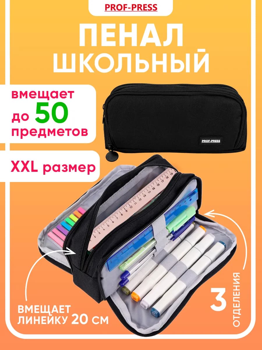 Пенал школьный вместительный подростковый