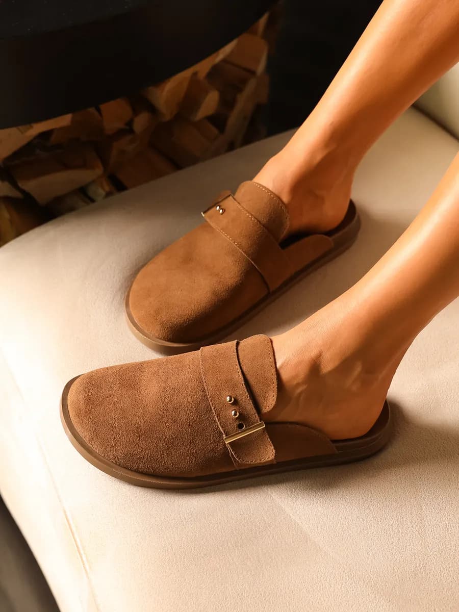 Мюли биркенштоки сабо с закрытым носом летние