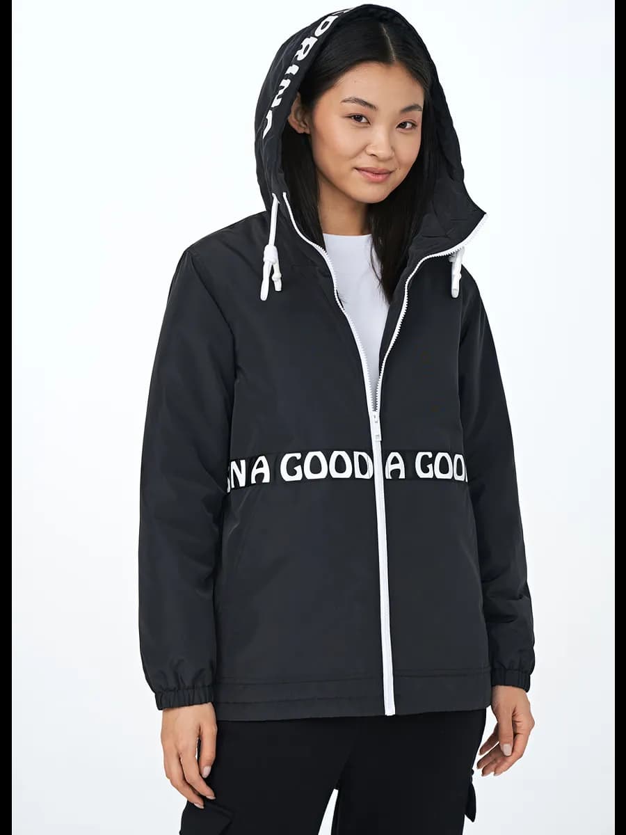 Куртка демисезонная утепленная с капюшоном