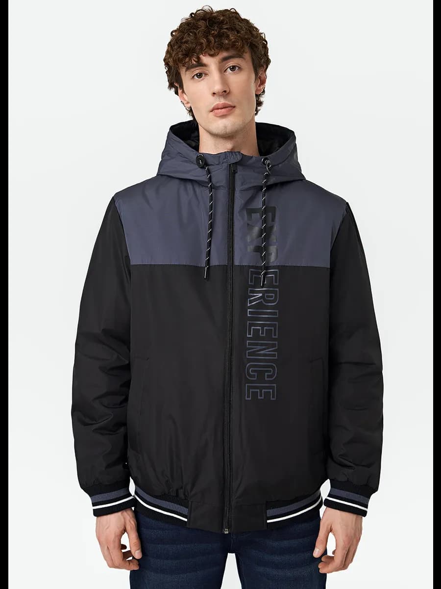 Куртка демисезонная утепленная с капюшоном