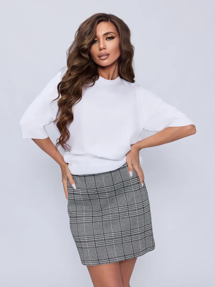 Джемпер Водолазка с коротким рукавом