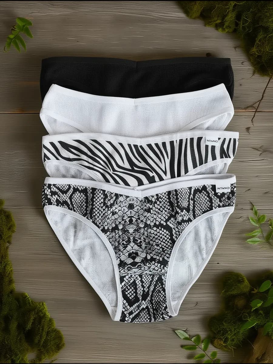 Трусы слипы хлопок набор 4 штуки