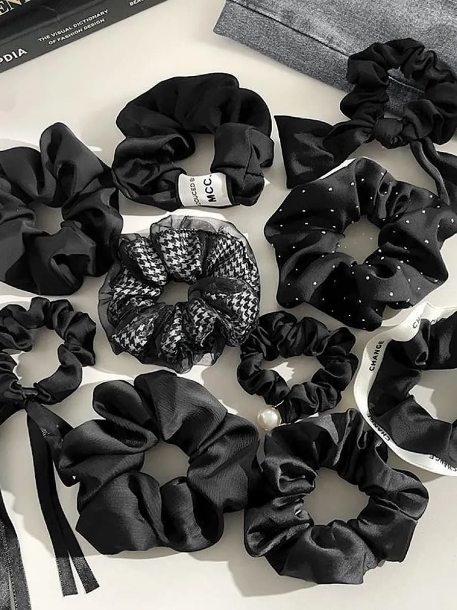 резинка для волос,шелковые набор 10 штук