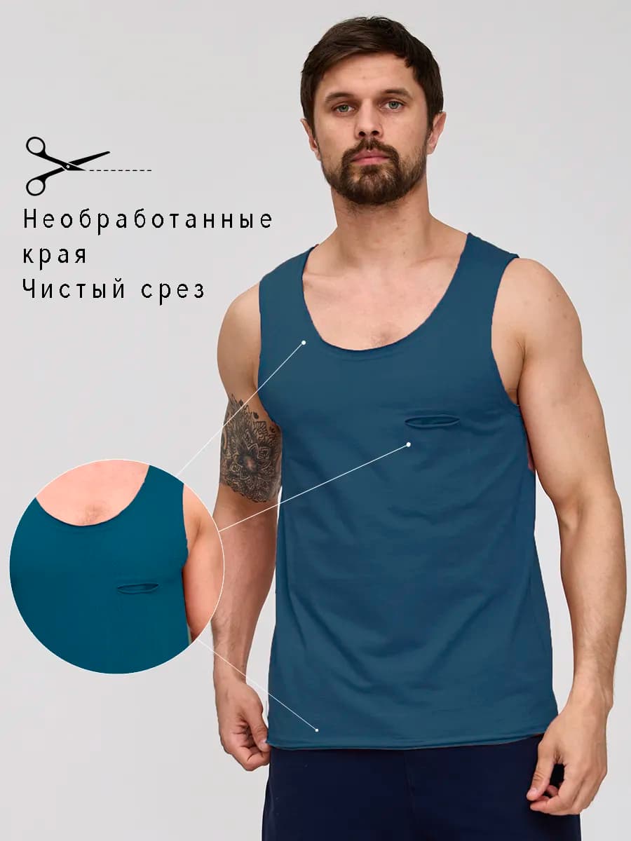 Майка мужская хлопок спортивная