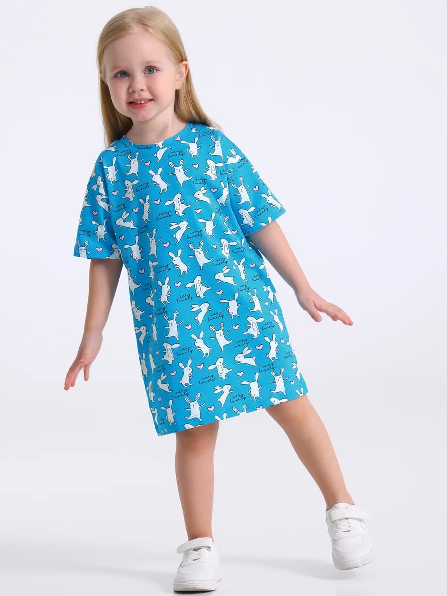 Платье - футболка в садик туника детская