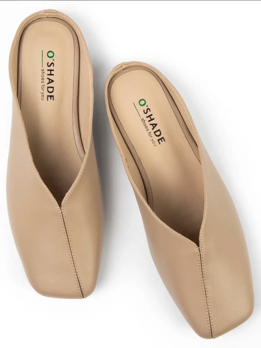 Мюли женские на низком каблуке