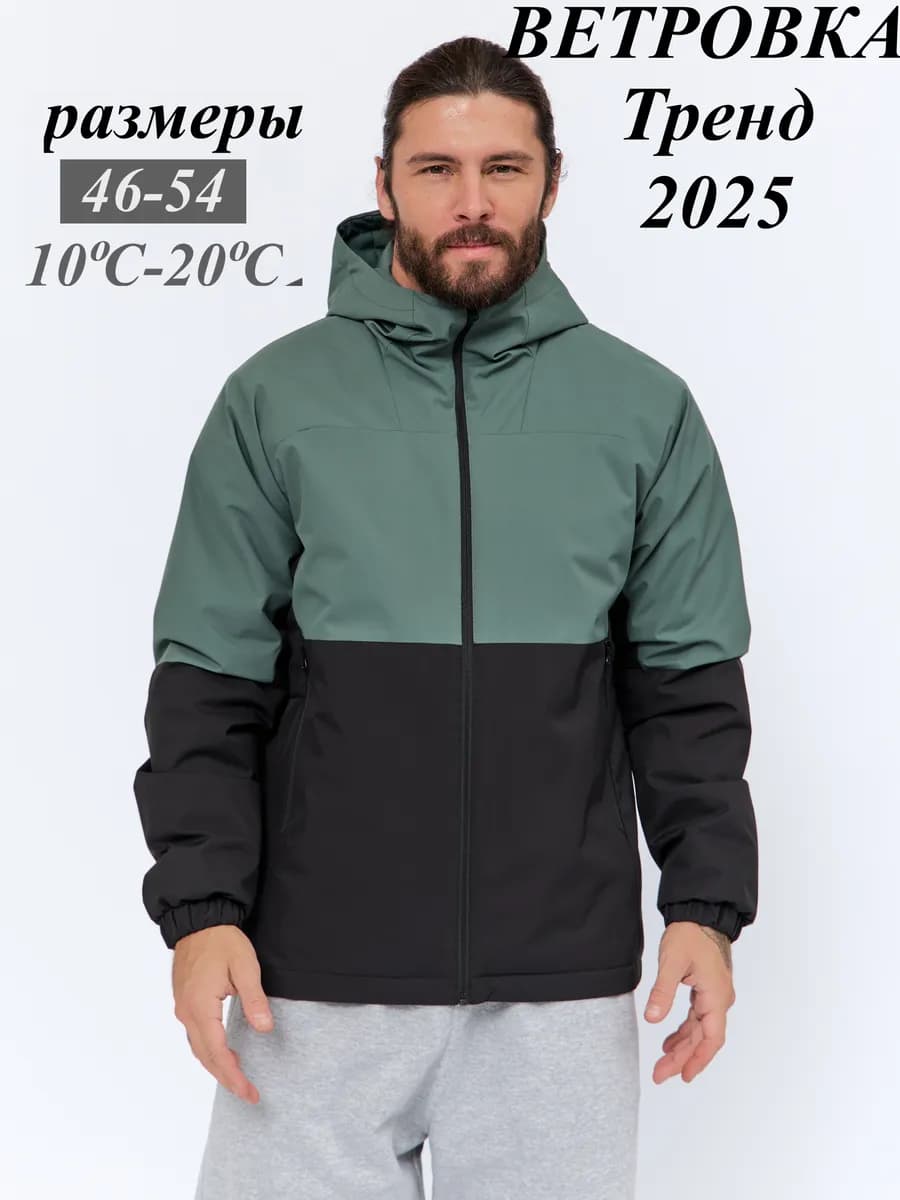 Куртка ветровка демисезонная с капюшоном