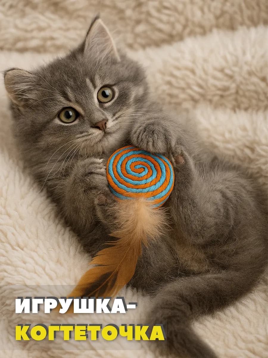 Когтеточка- кружок игрушка для кошек