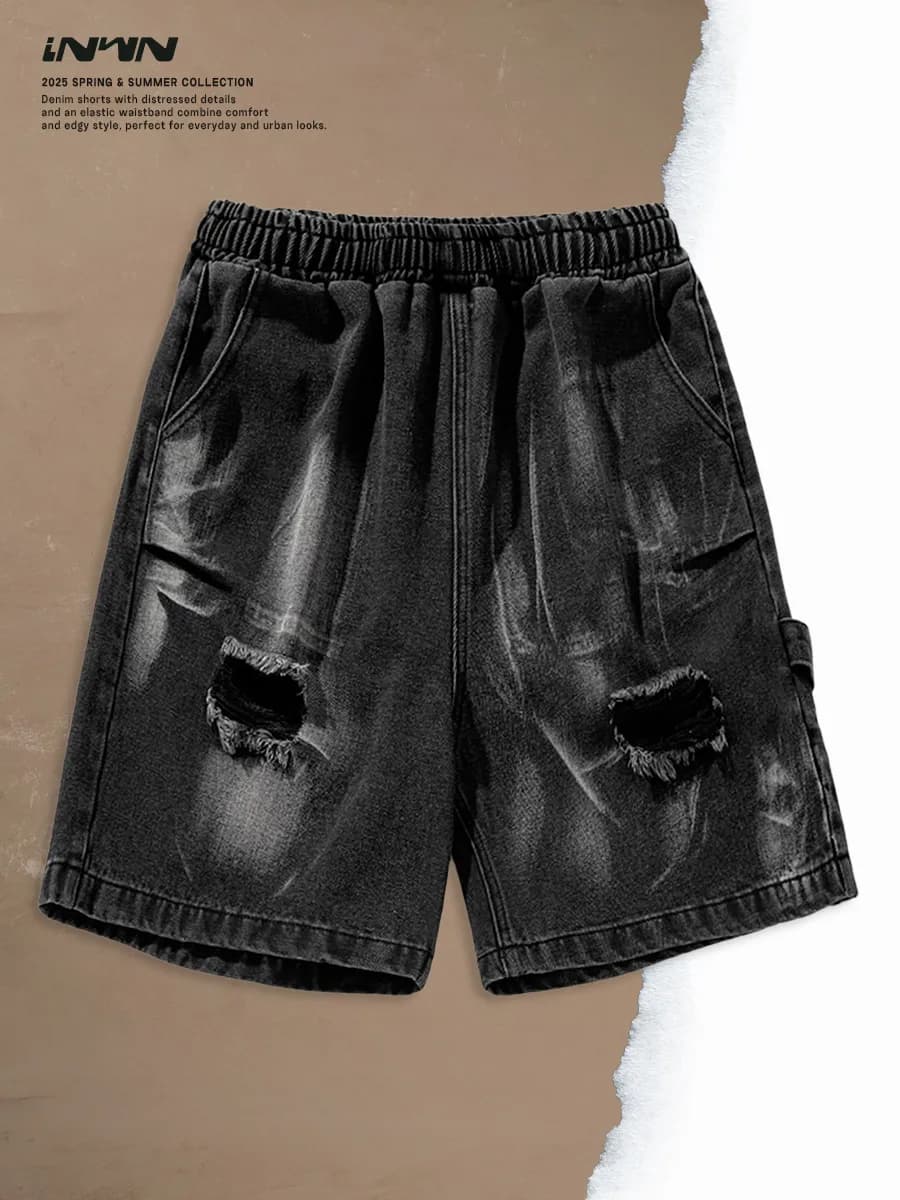 Шорты джинсовые рваные y2k