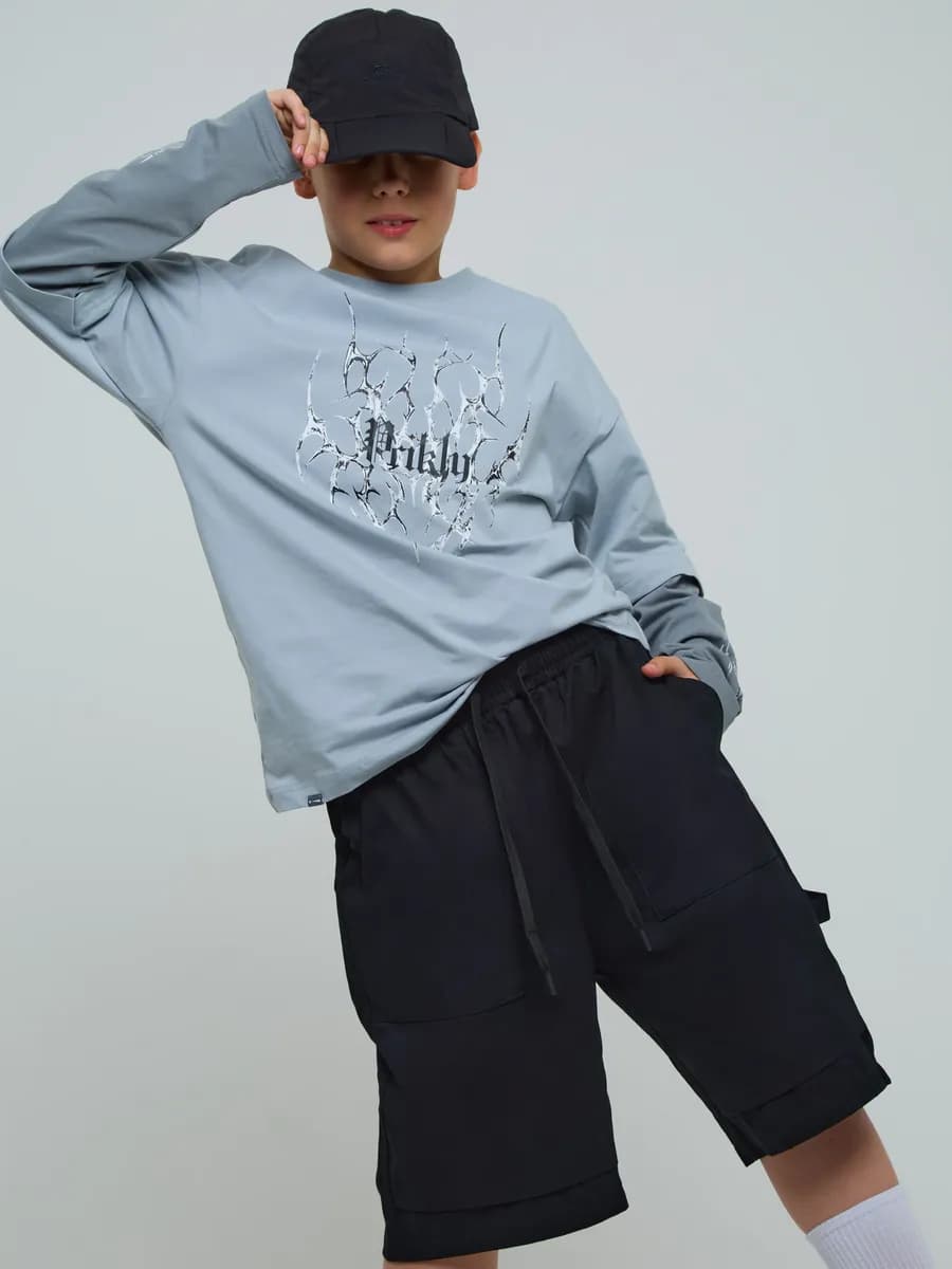 Шорты широкие бермуды на резинке