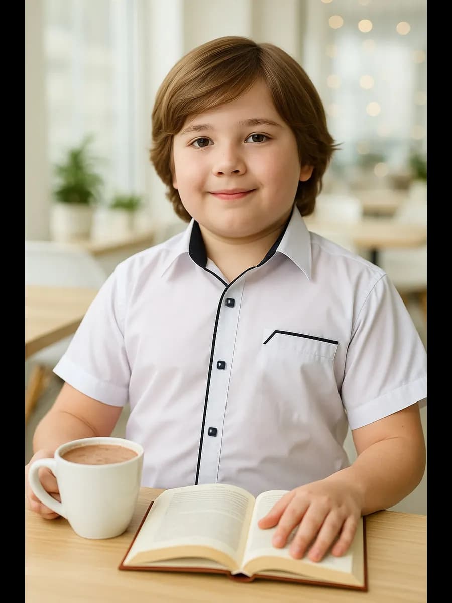 Рубашка для полненьких на кнопках