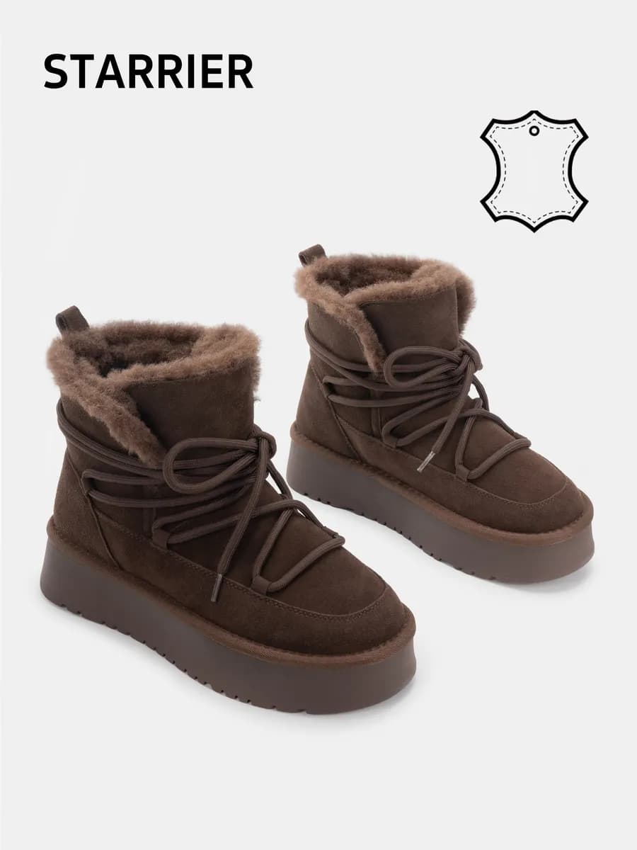 Угги зимние натуральная замша - фото 1