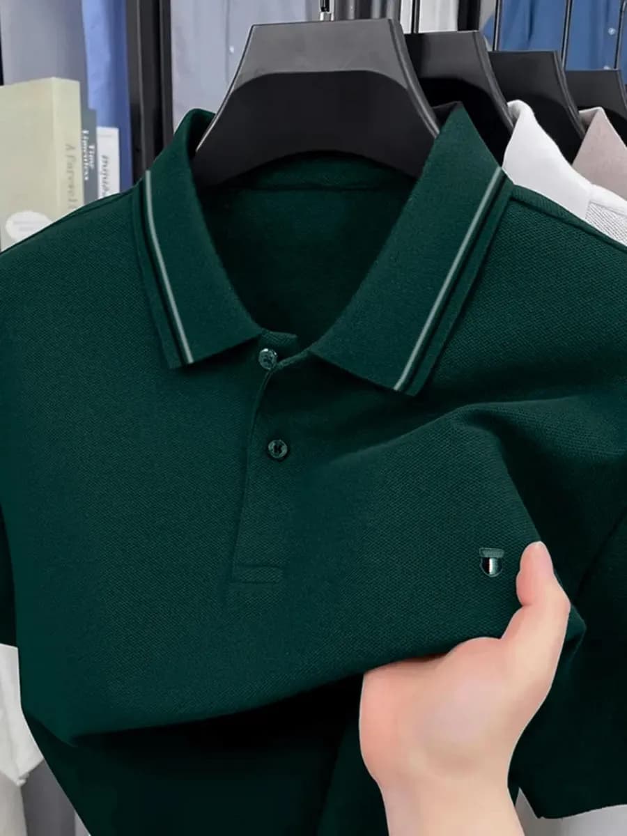 Футболка поло с коротким рукавом plus size