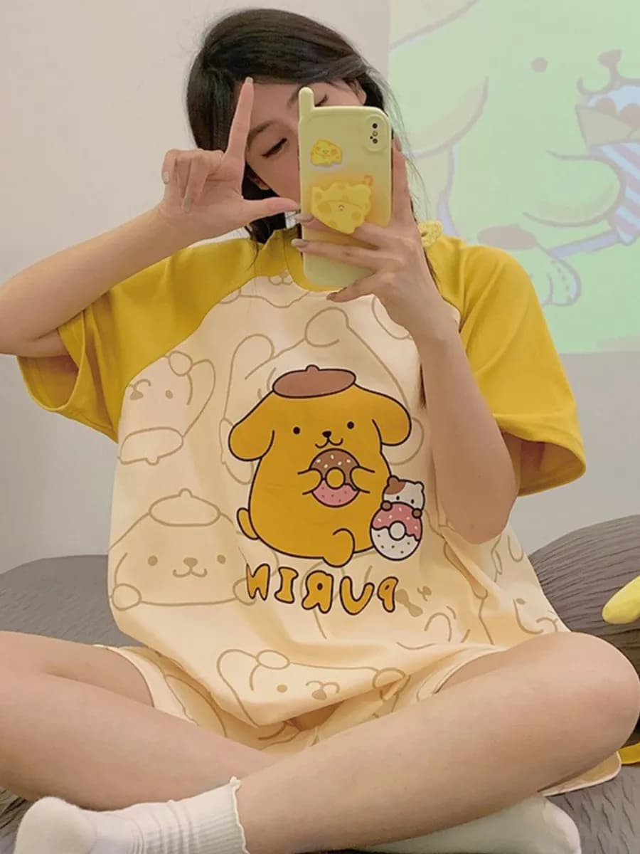 Пижама с майкой и шортами