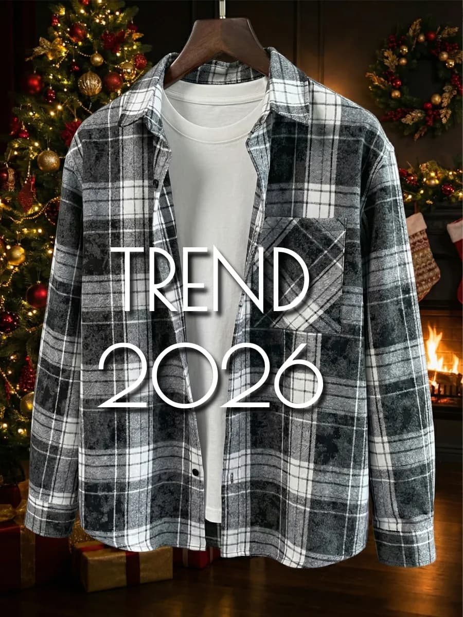 Рубашка в клетку с длинным рукавом оверсайз