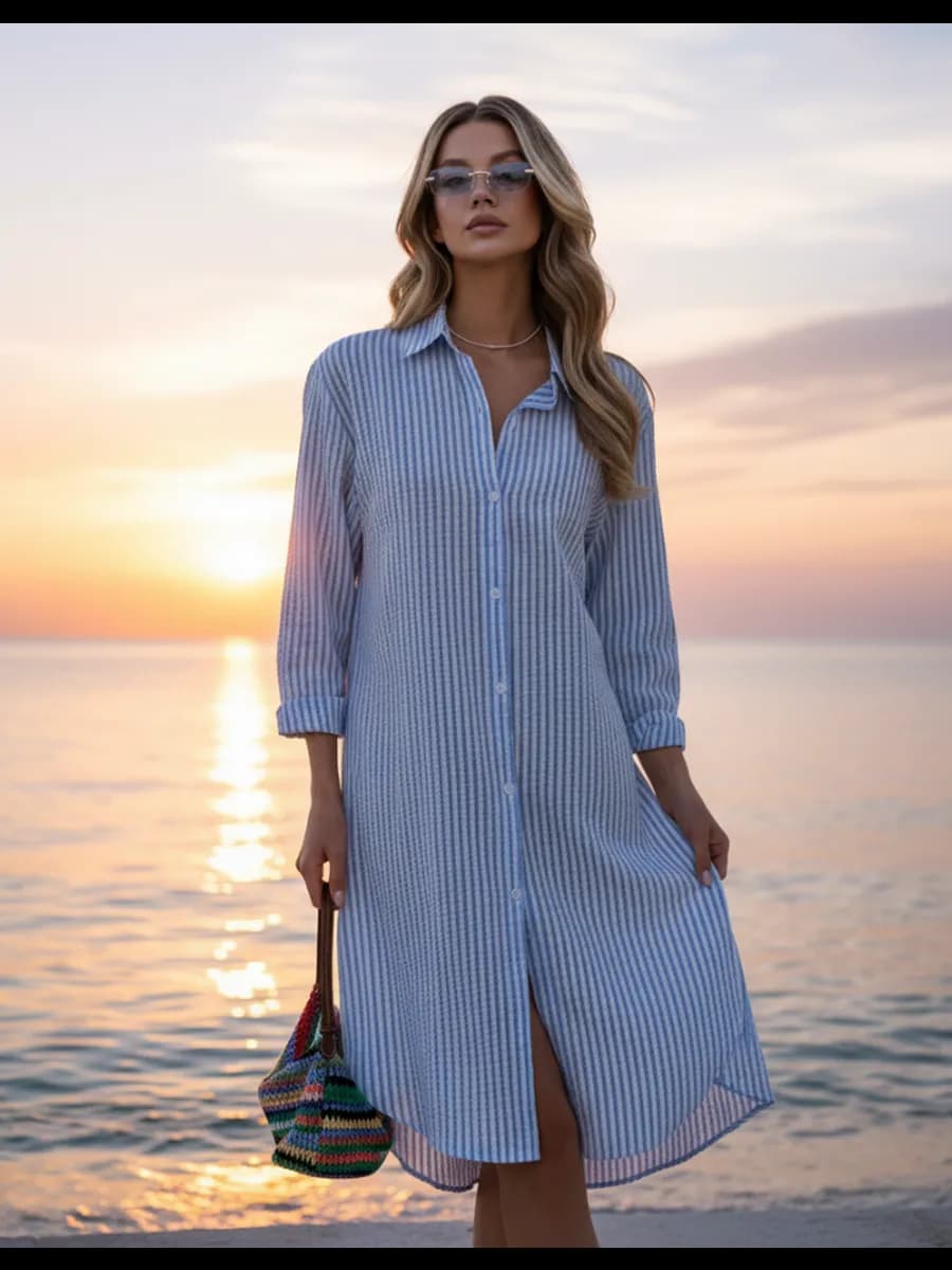 Платье рубашка женское