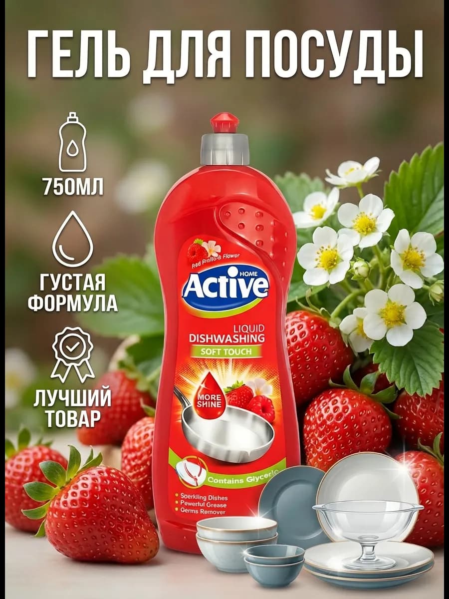 Моющее средство с антибактериальным эффектом 750 мл