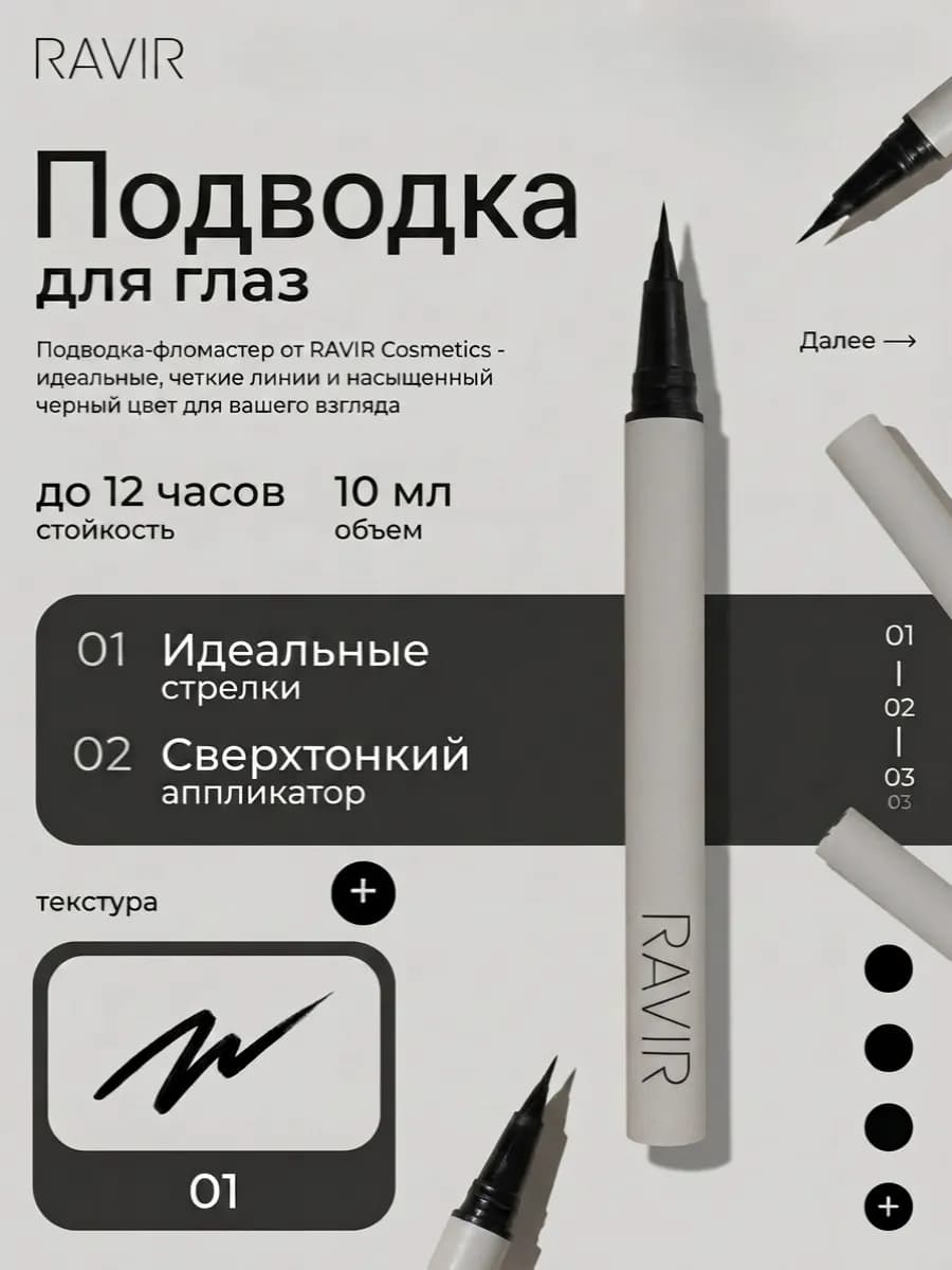 Подводка для глаз Черная