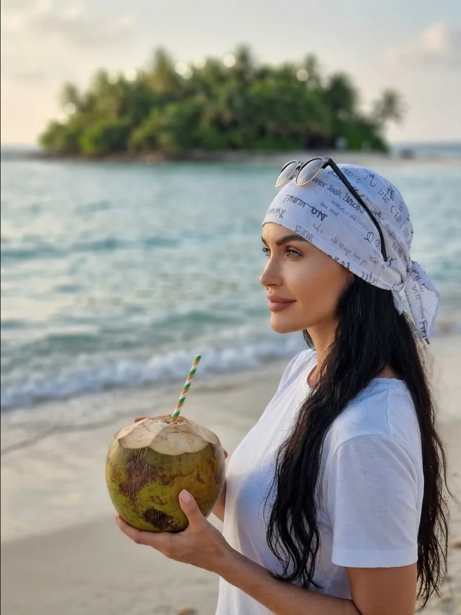 Косынка бандана легкая платок на голову