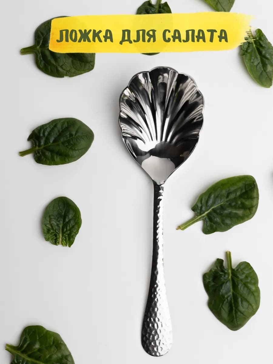 Ложка для салата ракушка