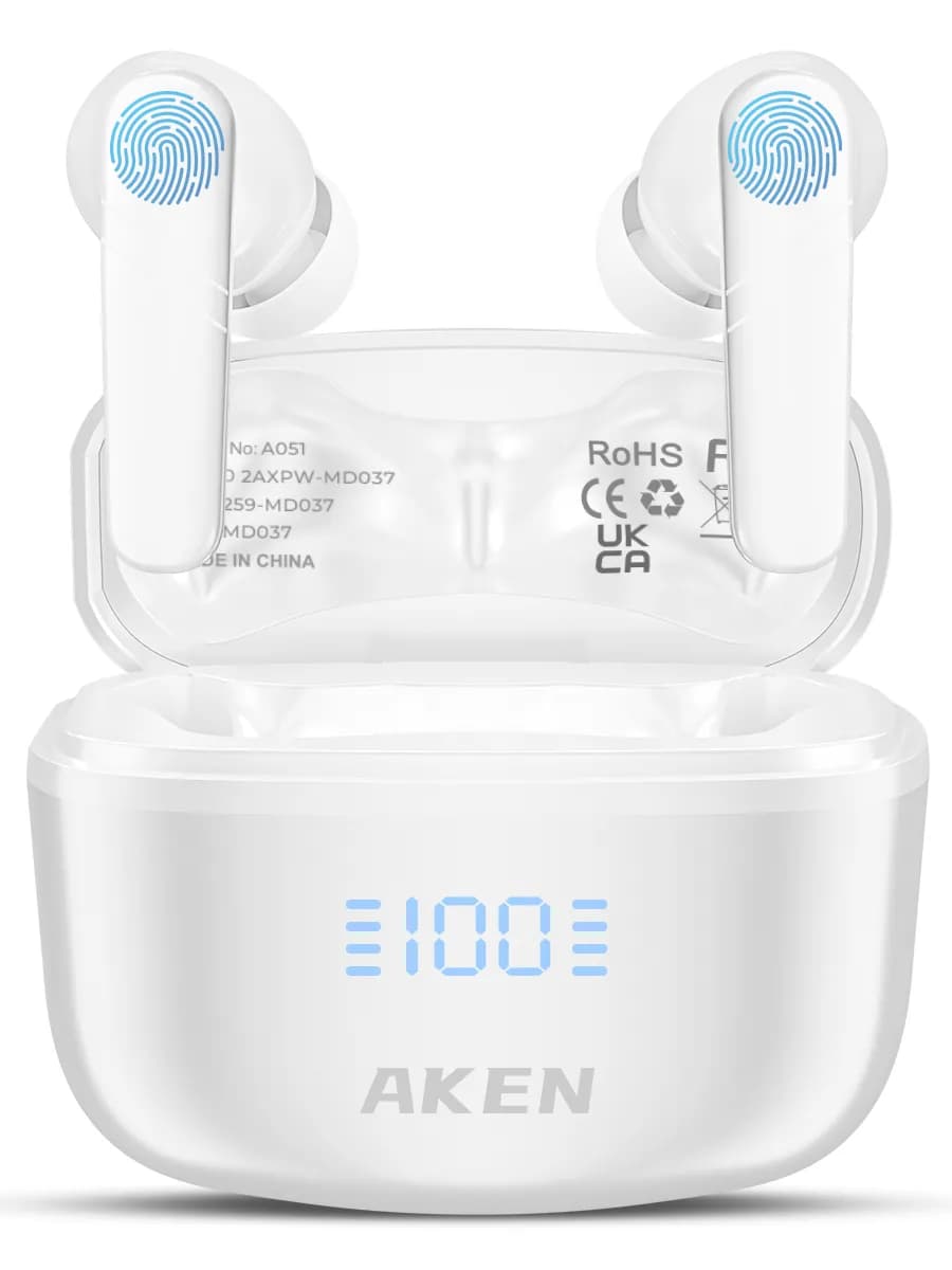 无线耳机，高保真高清音质，可作为礼物使用， IPX4 防水等级，内置麦克风可用于通话，适合通勤、学习、运动和游戏时使用 - фото 1