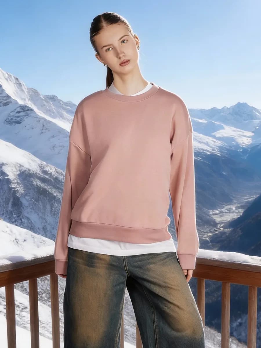 Свитшот однотонный базовый