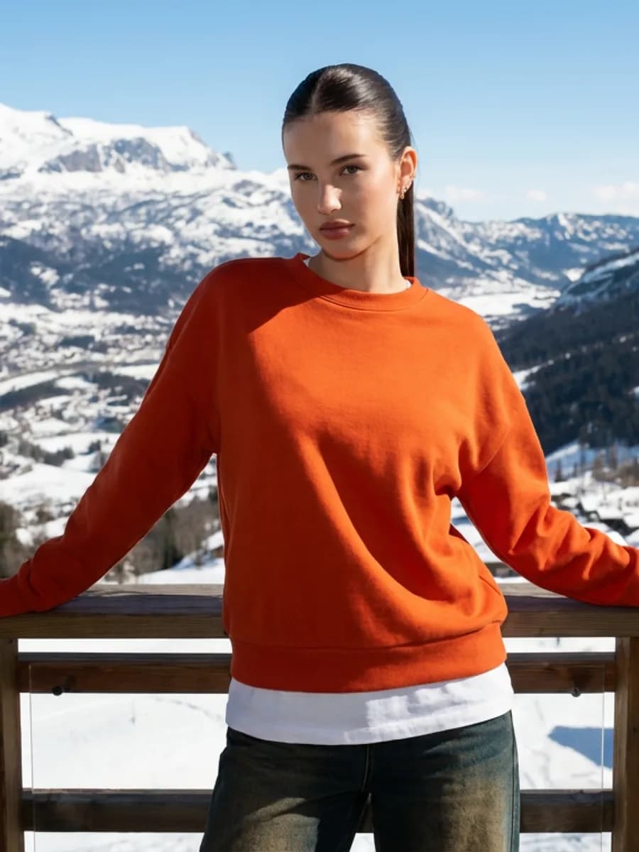 Свитшот однотонный базовый