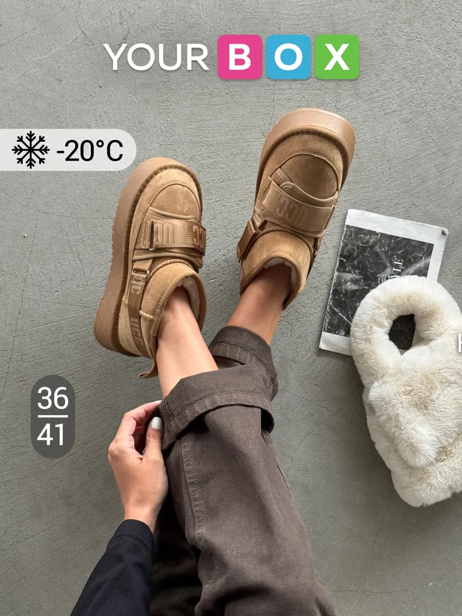 Зимние угги на платформе