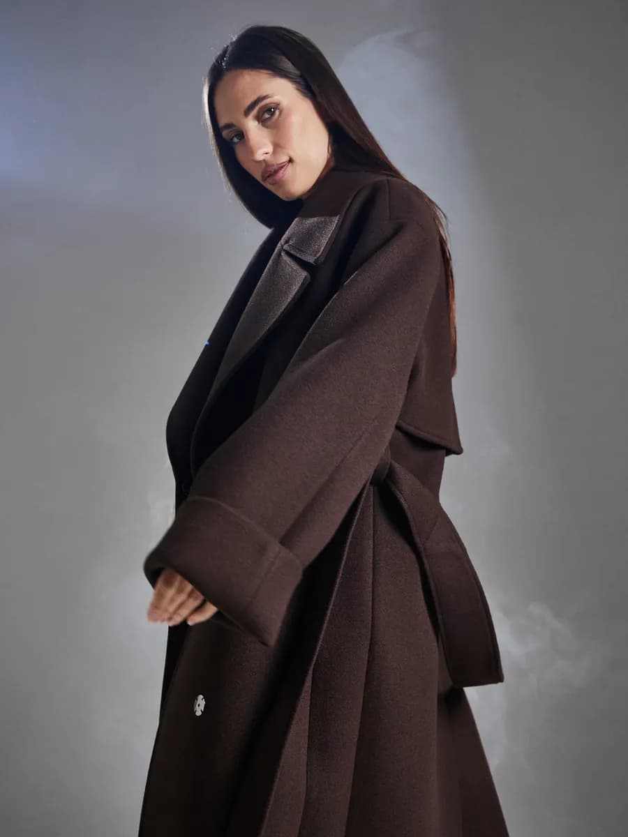 Пальто демисезонное длинное