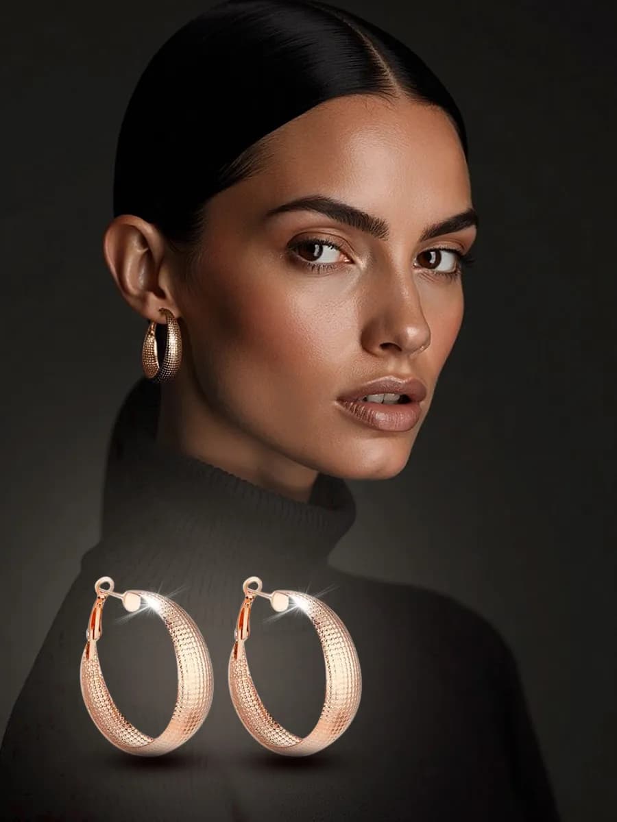 Серьги кольца бижутерия