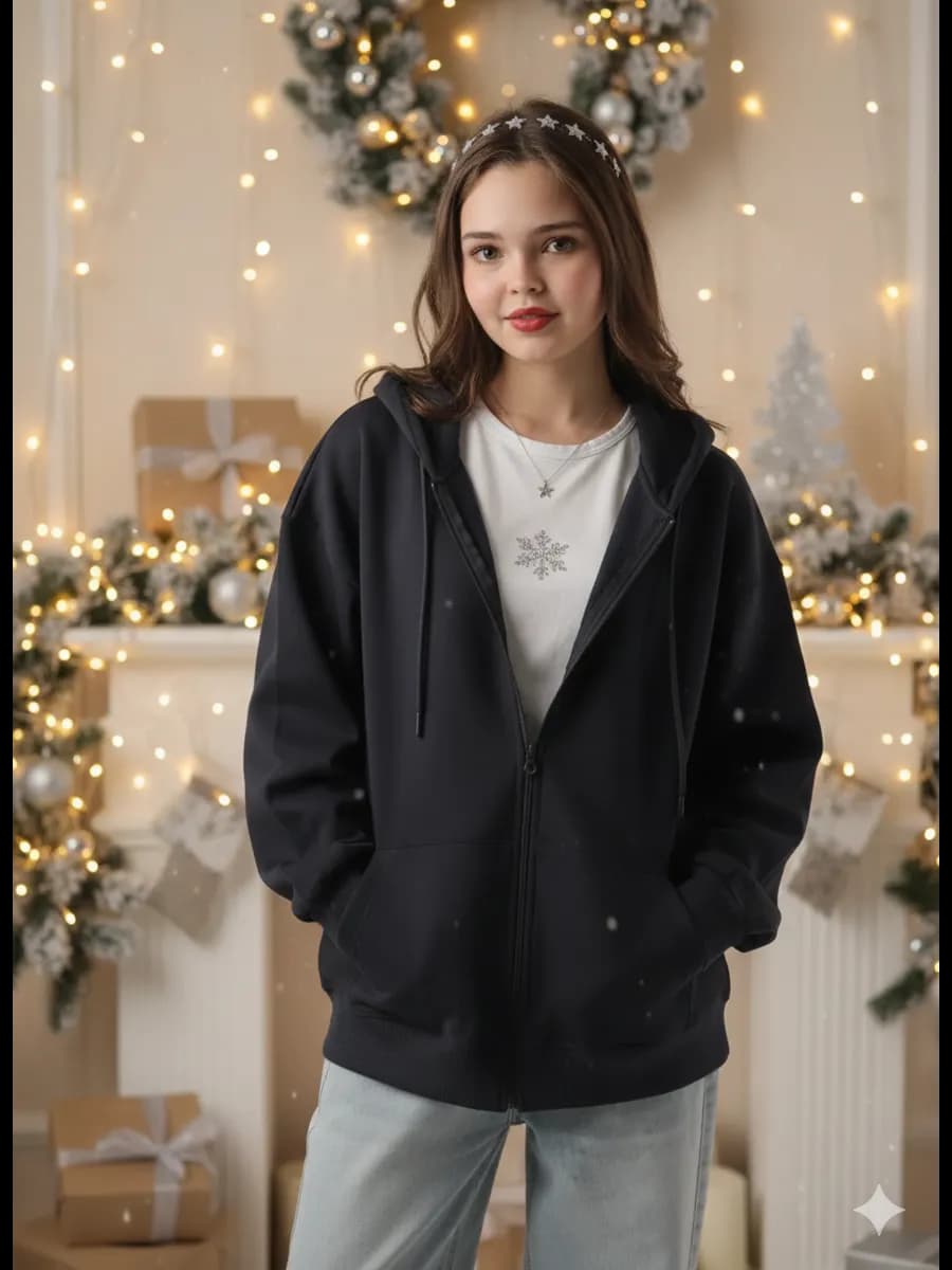 Зип худи оверсайз на молнии