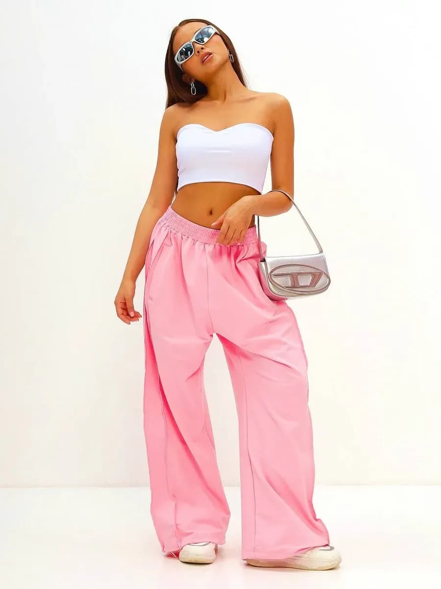 Летние широкие спортивные штаны оверсайз