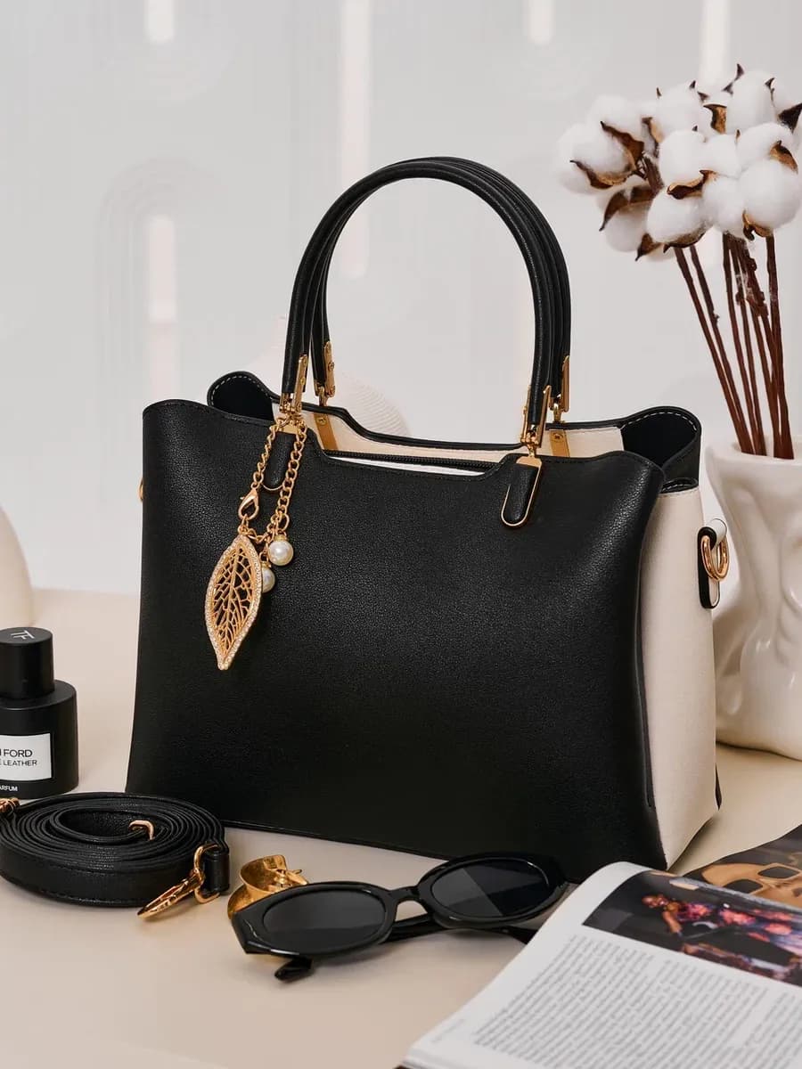 Сумка женская через плечо средняя кожаная с ручками